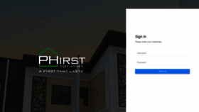 What Phirstonline.com website looked like in 2021 (3 years ago)