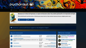 What Psychonaut.com website looked like in 2021 (3 years ago)