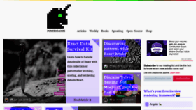 What Ponyfoo.com website looked like in 2021 (3 years ago)