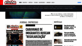 What Primeiralinha.com.br website looked like in 2021 (3 years ago)