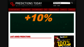 What Predictions-today.com website looked like in 2021 (3 years ago)