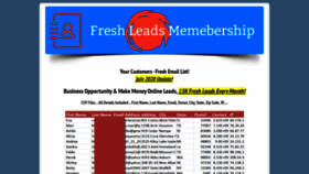 What Prospectsleads.com website looked like in 2021 (3 years ago)