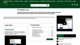 What Privshell.com website looked like in 2021 (3 years ago)
