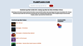 What Planetlagu.pw website looked like in 2021 (3 years ago)