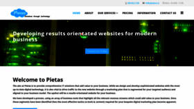 What Pietas.ie website looked like in 2021 (3 years ago)