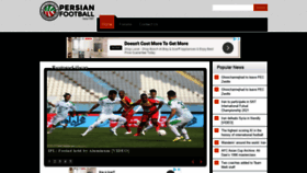 What Persianfootball.com website looked like in 2021 (3 years ago)