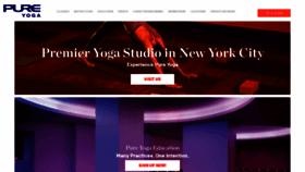 What Pureyoga.com website looked like in 2021 (3 years ago)