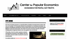 What Populareconomics.org website looked like in 2021 (3 years ago)