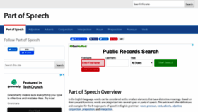 What Partofspeech.org website looked like in 2021 (3 years ago)