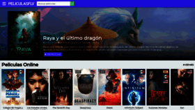 What Peliculasflv.to website looked like in 2021 (3 years ago)