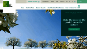 What Parks.swiss website looked like in 2021 (3 years ago)