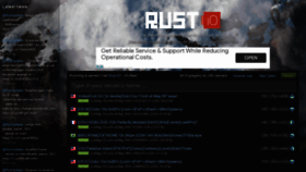 What Playrust.io website looked like in 2021 (3 years ago)