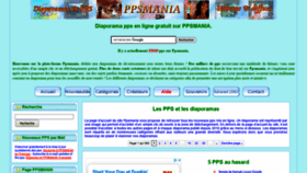 What Ppsmania.fr website looked like in 2021 (3 years ago)