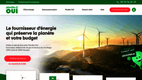 What Planete-oui.fr website looked like in 2021 (3 years ago)