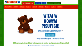 What Pisupisu.pl website looked like in 2021 (3 years ago)