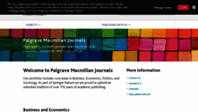 What Palgrave-journals.com website looked like in 2021 (3 years ago)