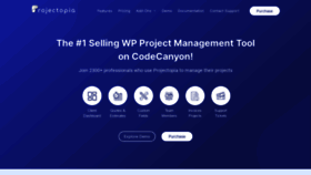 What Projectopia.io website looked like in 2021 (3 years ago)
