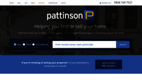 What Pattinson.co.uk website looked like in 2021 (3 years ago)