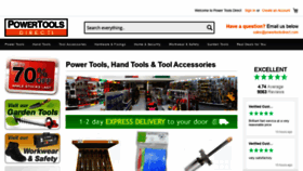 What Powertoolsdirect.com website looked like in 2021 (3 years ago)