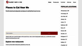 What Places-to-eat-near-me.com website looked like in 2021 (3 years ago)