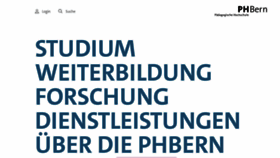 What Phbern.ch website looked like in 2021 (3 years ago)
