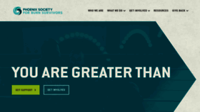 What Phoenix-society.org website looked like in 2021 (4 years ago)