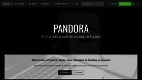 What Pandora.to website looked like in 2021 (3 years ago)