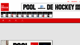 What Poolhockey.lapresse.ca website looked like in 2021 (3 years ago)