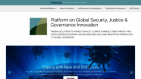 What Platformglobalsecurityjusticegovernance.org website looked like in 2021 (3 years ago)