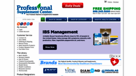 What Professionalsupplementcenter.com website looked like in 2021 (3 years ago)