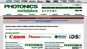 What Photonicsbuyersguide.com website looked like in 2021 (3 years ago)