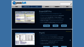 What Prestosoft.com website looked like in 2021 (4 years ago)