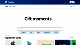 What Paypal-gifts.com website looked like in 2021 (3 years ago)