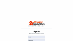 What Portal.absolutedomestics.com.au website looked like in 2021 (3 years ago)