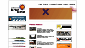 What Plataformatercersector.es website looked like in 2021 (3 years ago)