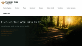 What Primarycareofcapecod.com website looked like in 2021 (3 years ago)