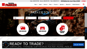 What Parkertoyota.com website looked like in 2021 (3 years ago)