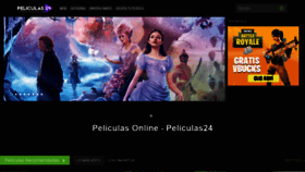 What Peliculas24.online website looked like in 2021 (3 years ago)
