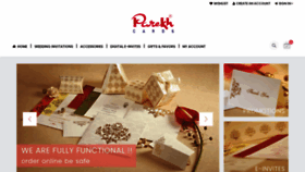 What Parekhcards.com website looked like in 2021 (4 years ago)