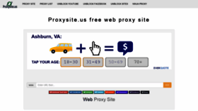 What Proxysite.us website looked like in 2021 (3 years ago)
