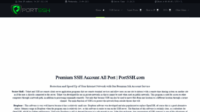 What Portssh.com website looked like in 2021 (3 years ago)