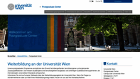 What Postgraduatecenter.at website looked like in 2021 (3 years ago)