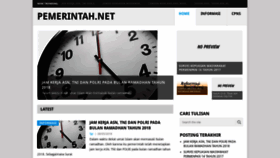 What Pemerintah.net website looked like in 2021 (3 years ago)