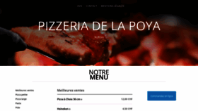 What Pizzeria-de-la-poya.ch website looked like in 2021 (3 years ago)