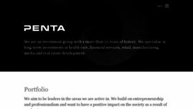 What Pentainvestments.com website looked like in 2021 (3 years ago)
