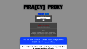 What Piracyproxy.dev website looked like in 2021 (3 years ago)