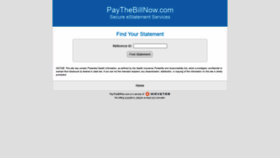 What Paythebillnow.com website looked like in 2021 (3 years ago)