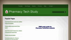 What Pharmacy-tech-study.com website looked like in 2021 (3 years ago)