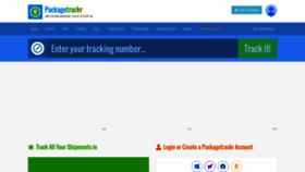 What Packagetrackr.com website looked like in 2021 (3 years ago)
