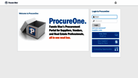 What Procureone.fanniemae.com website looked like in 2021 (3 years ago)